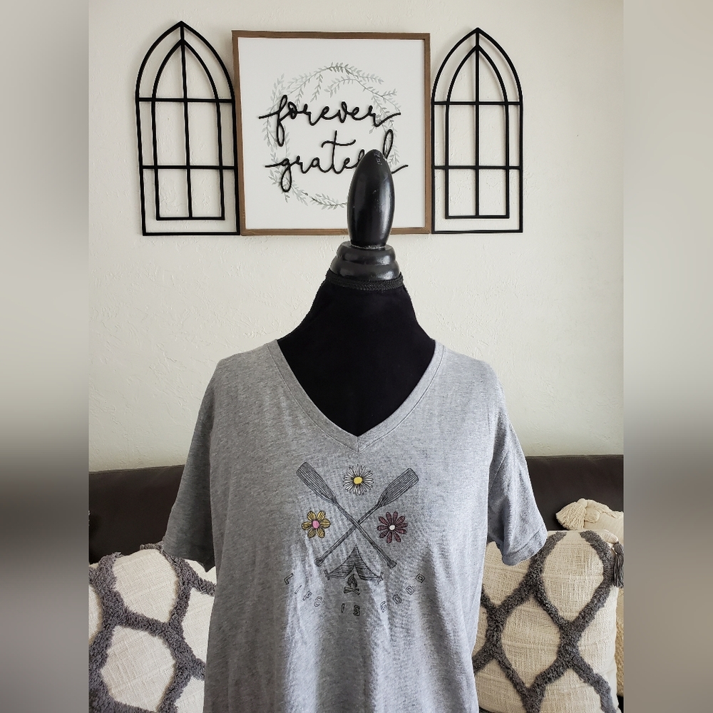 Life Is Good Women's Size XL Wildflower Crusher Tee Classic Boho Chic Outdoor - Picture 5 of 11